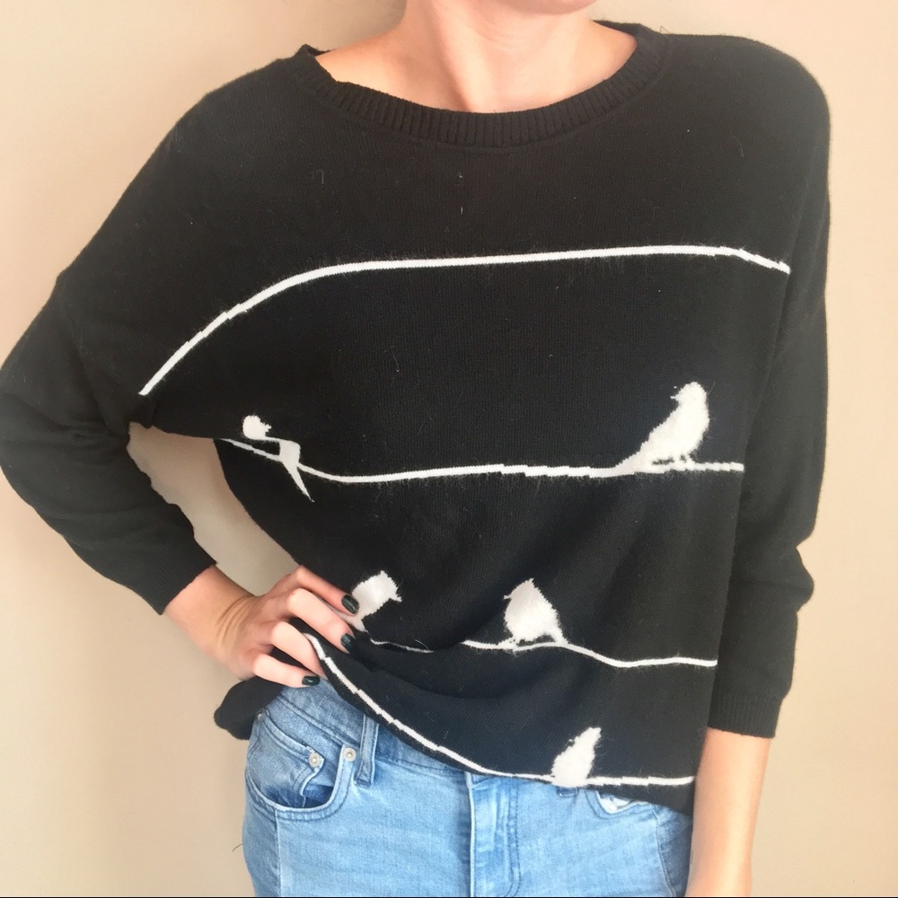 Zara Bird Print Sweater