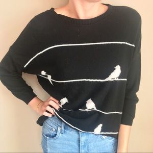 Zara Bird Print Sweater