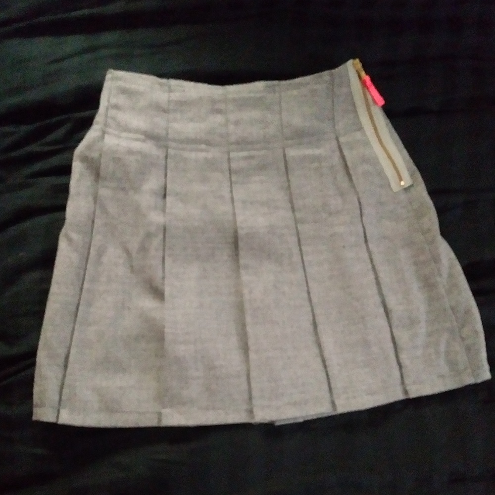 Crewcuts grey pleated skirt