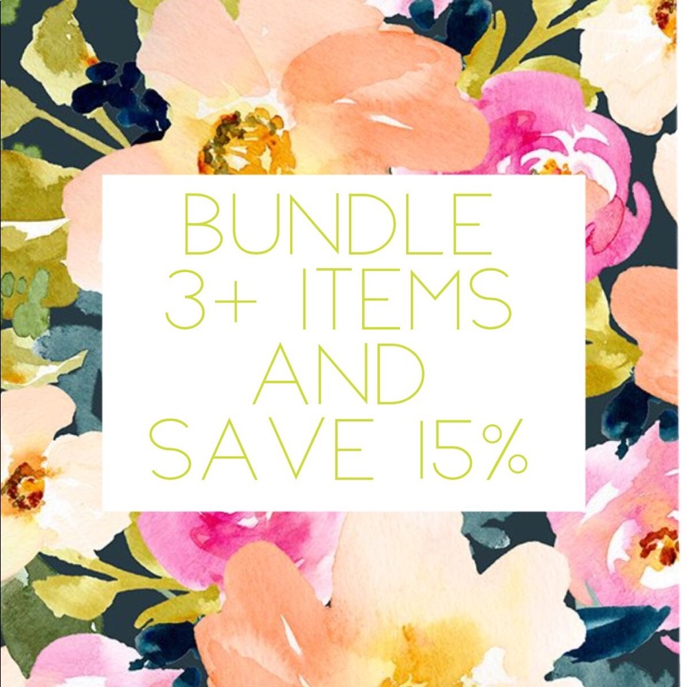 Bundle 3+ items and save 15%