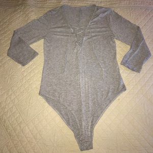 🔴SOLD🔴Gray bodysuit