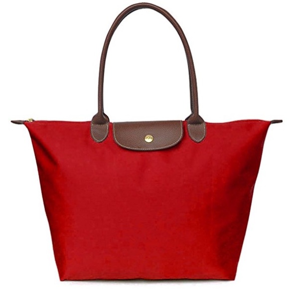 Handbags - Red Waterproof Nylon Mini Travel Tote