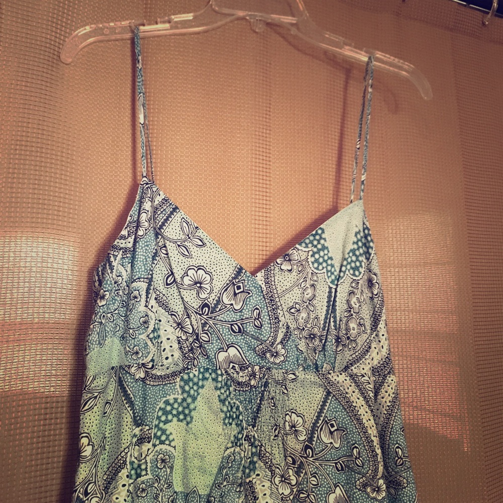 Elegant Floral Paisley Anne Taylor Maxi Dress