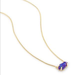 Kendra Scott jayde necklace in purple Kyocera opal
