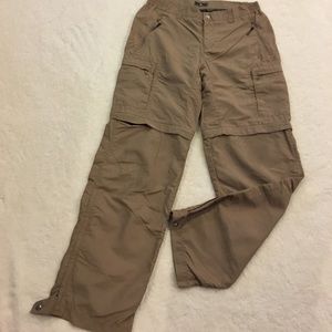 REI zip off pants womens size 8