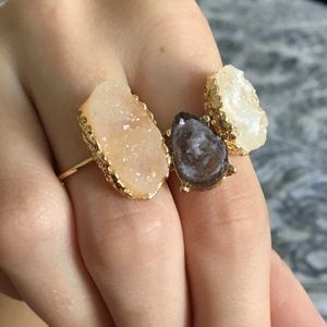 ｈｏｌｄ 🔮 H&M faux geode rings, set of 3 🔮