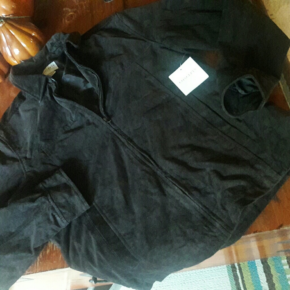 NWT BROWN SUEDE JACKET SIZE SMALL