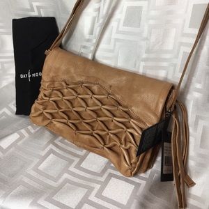 NWT Day & Mood Rouched Leather Small Crossbody