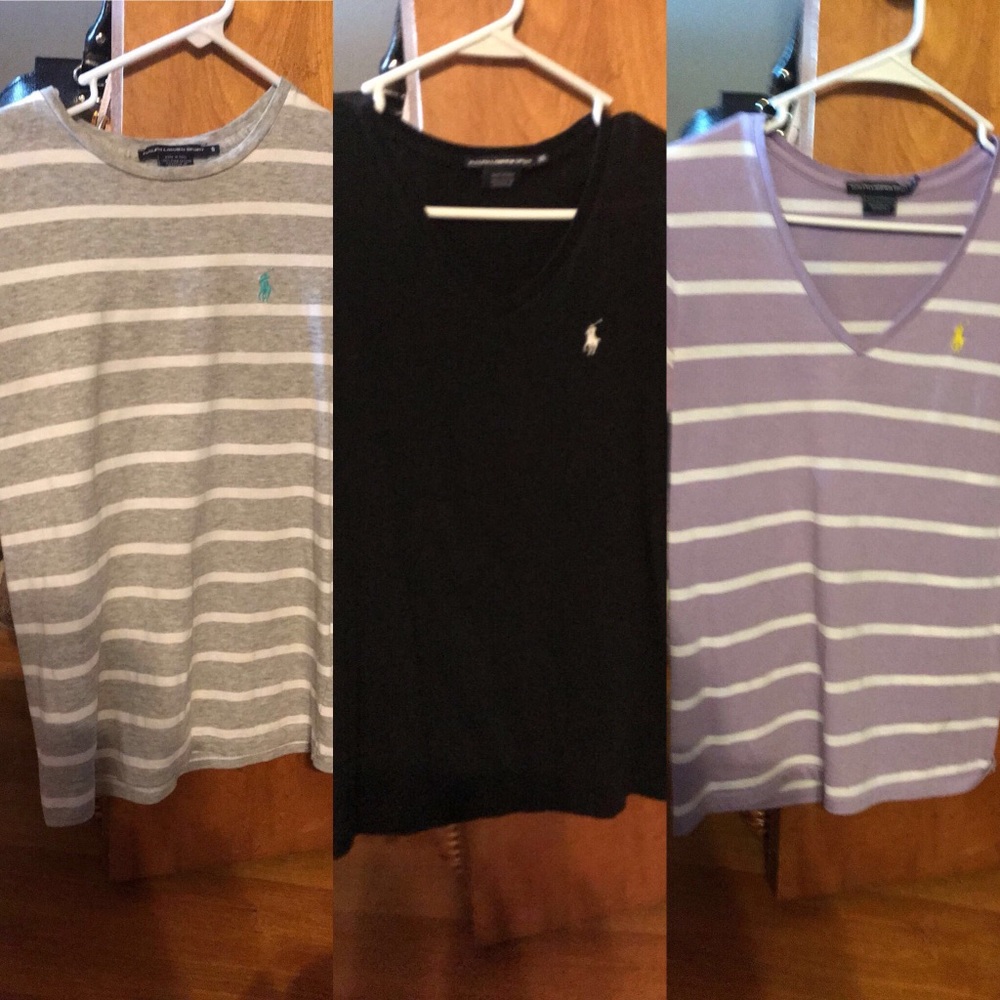 3 Ralph Lauren Polo shirts