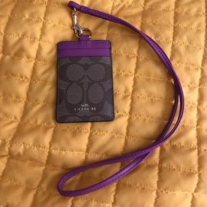 Coach lanyard