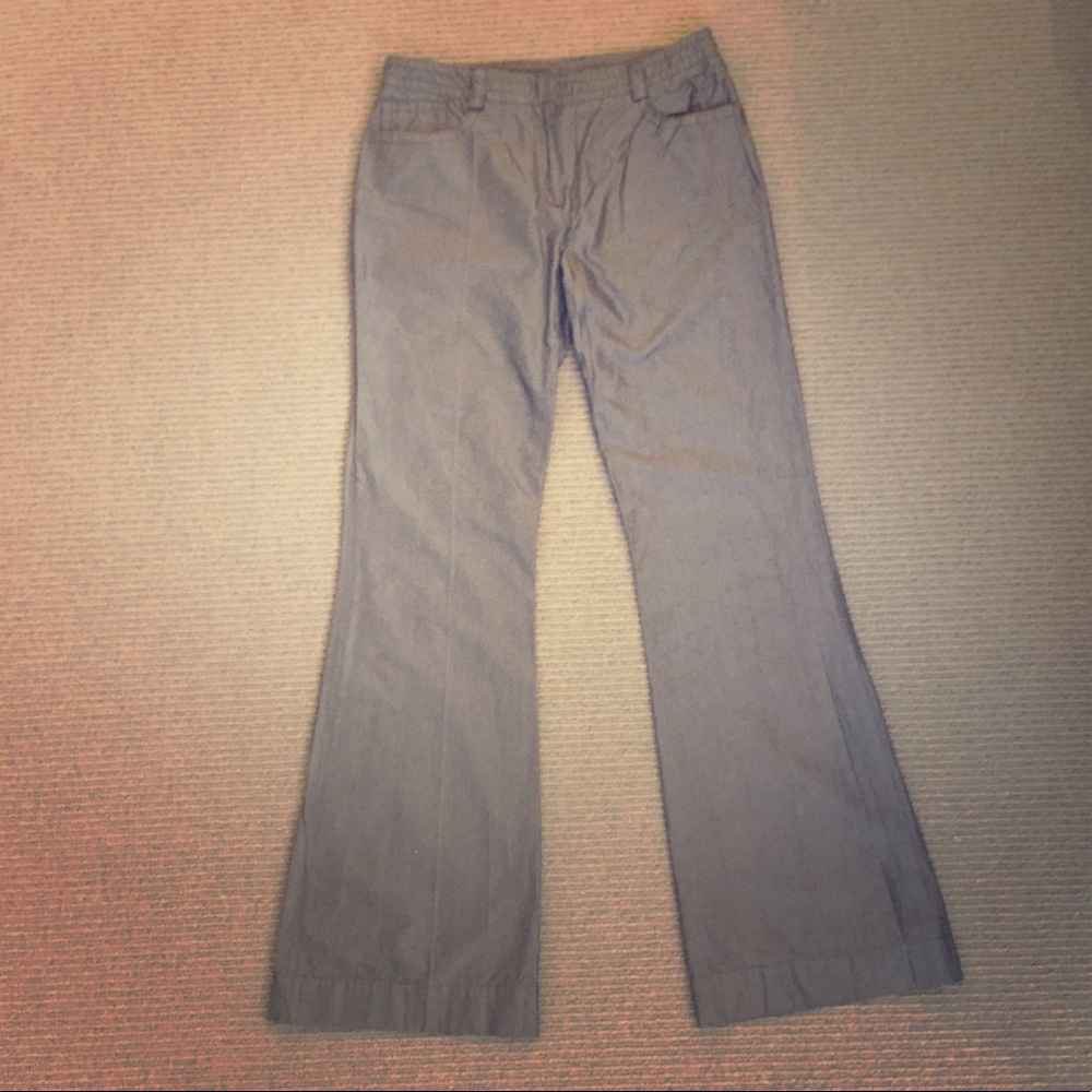 French Connection Gray/Silver Sheen Slacks