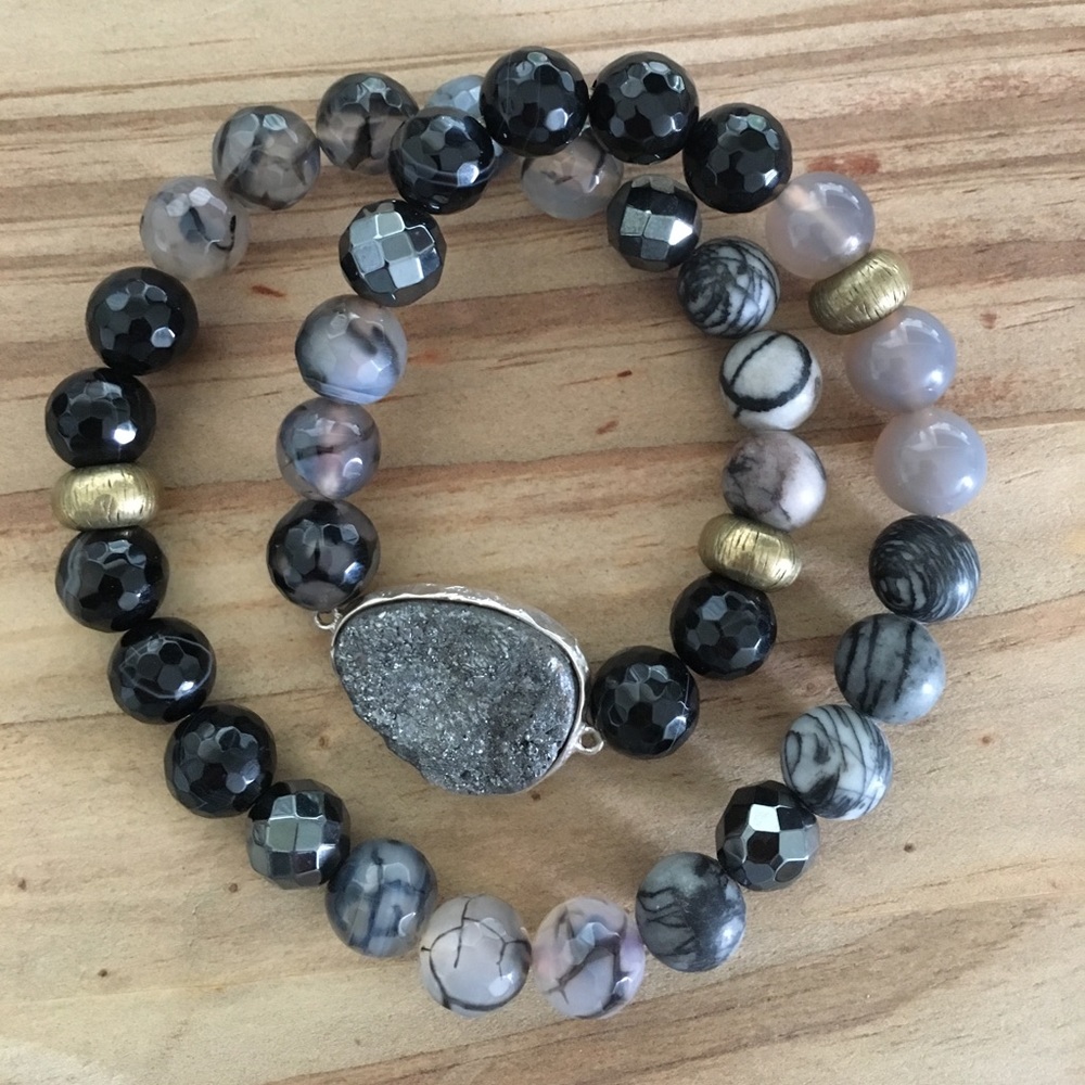 Silpada Ode to Geode Stretch Bracelet