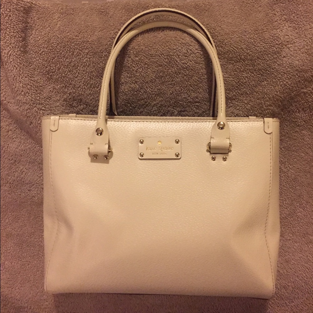 Kate spade satchel in cream