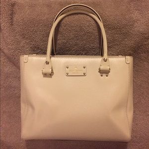 Kate spade satchel in cream