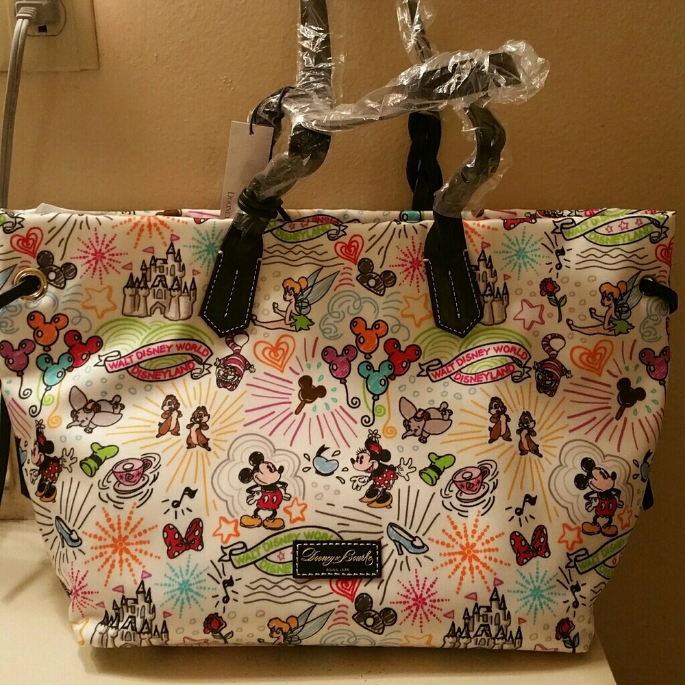 Disney Sketch Nylon Shopper. .