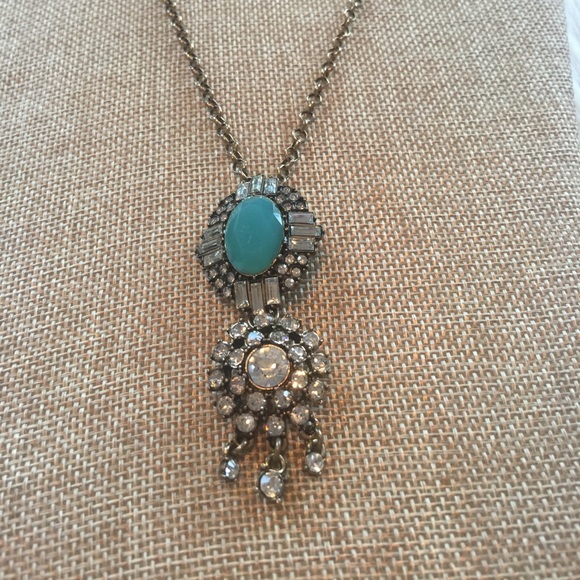 Long Aqua Necklace - Picture 5 of 8