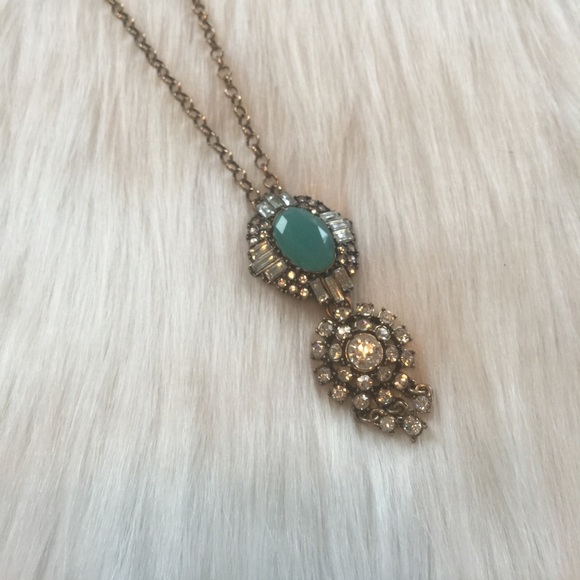 Long Aqua Necklace - Picture 7 of 8