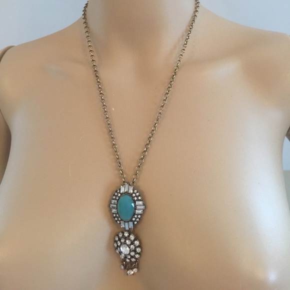 Long Aqua Necklace - Picture 8 of 8