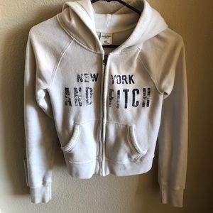 White Abercrombie & Fitch Hoodie