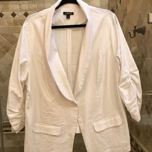 White Linen Blazer