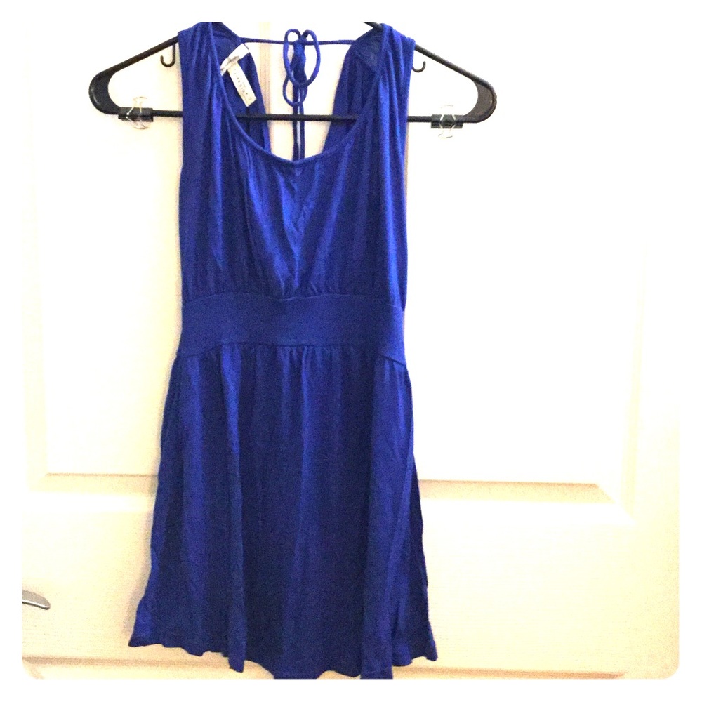 Blue maternity tank