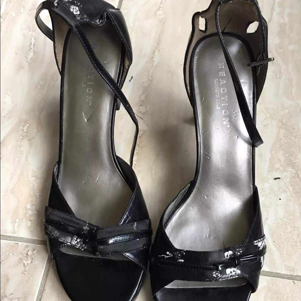 Asian Inspired Strap Heel Open Toe