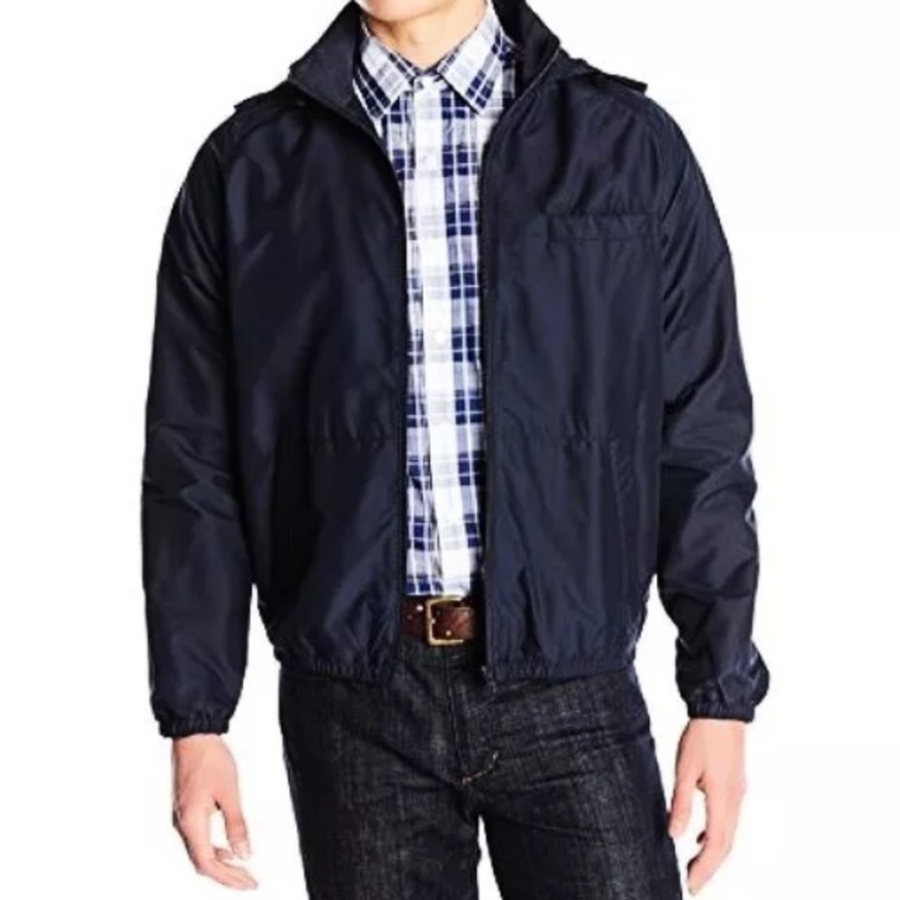 Vince Camuto Navy & Grey Windbreaker Jacket
