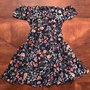Lulu’s Navy Floral Dress