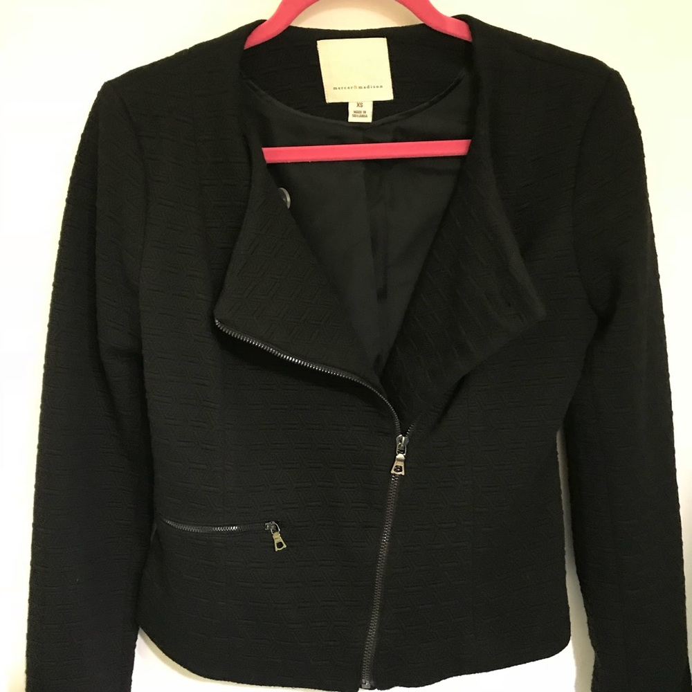 Black Textured Blazer