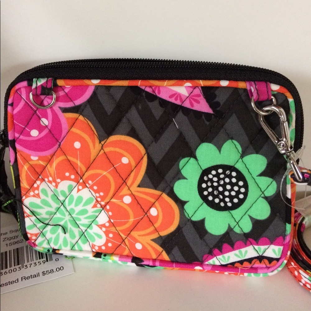 New Vera Bradley "On The Square" Ziggy Zinnia
