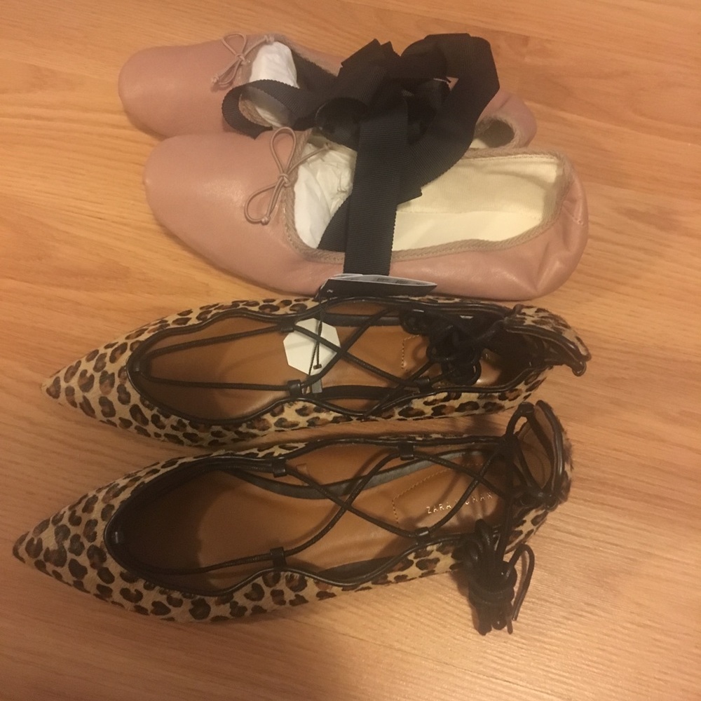 2 pairs of Zara shoes