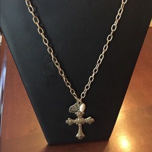 Gold cross necklace
