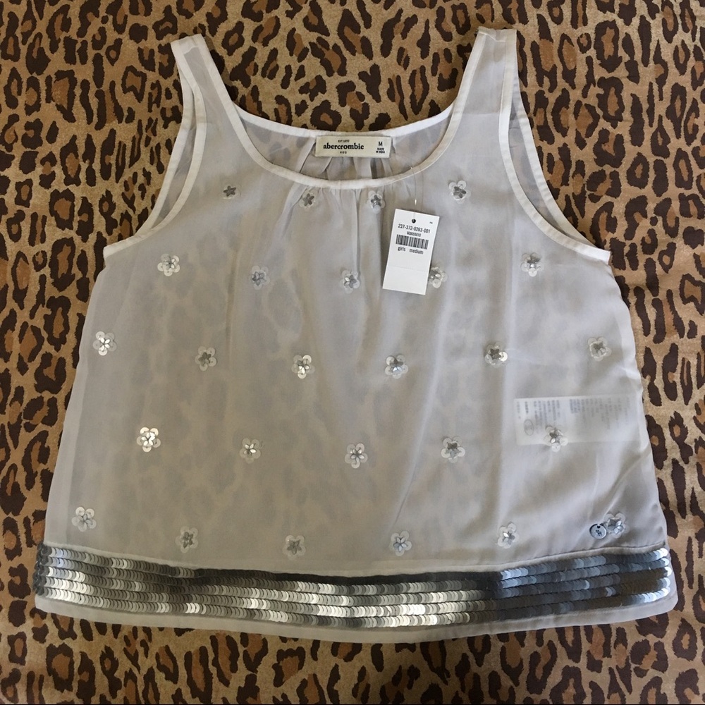 Abercrombie kids sheer tank NWT