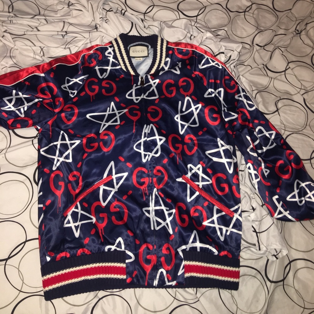 Gucci Ghost Bomber Jacket Sz M