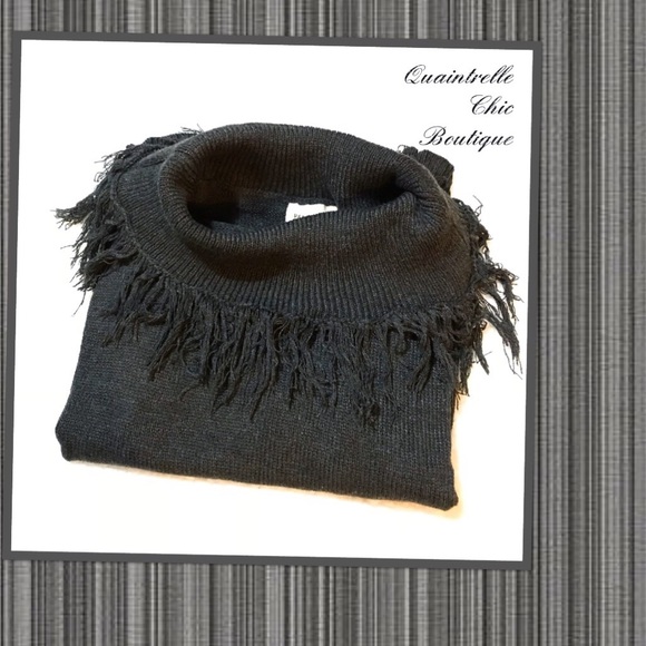 🎉HP🎉ADELE FRINGE OFF SHOULDER SWEATER - Picture 3 of 4