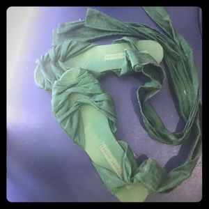 Michael Kors forest green sandals