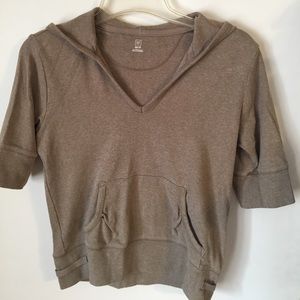 Hoodie with 3/4 sleeves