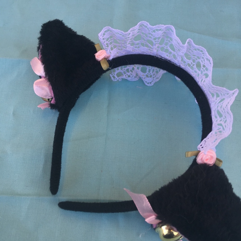 Kawaii cat headband // handmade