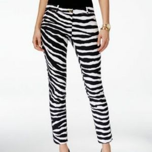 Michael Kors Zebra Miranda Pants Size 4 NWOT