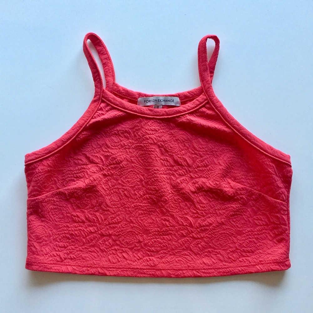 Foreign Exchange Red Crop Top