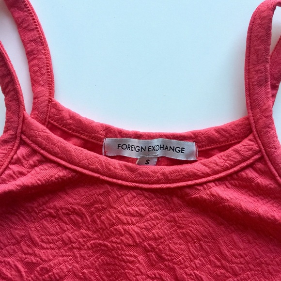 Foreign Exchange Red Crop Top - Picture 2 of 3