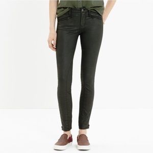 Madewell Black (Waxy Finish) Skinny Jeans