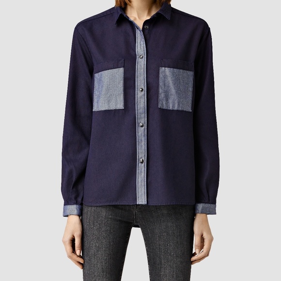 AllSaints. Sam Inside-out Shirt. - Picture 7 of 8