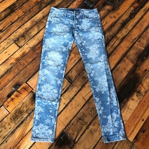 Cult of Individuality Skinny Flower Print Jeans