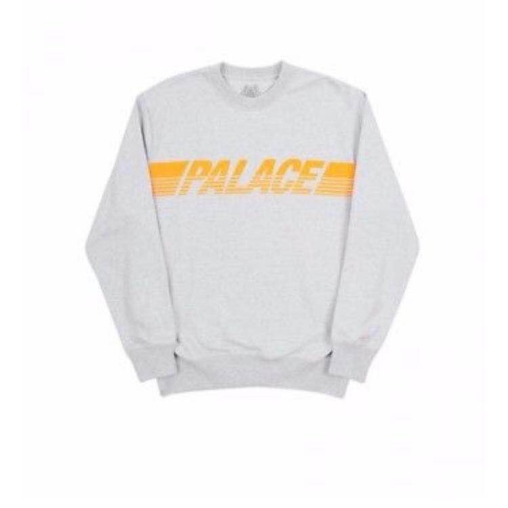 Palace Line Crew Grey Marl - Medium