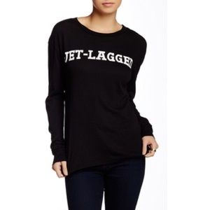 Wildfox jetlagged long sleeve tee