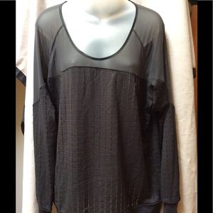Nike dri-fit black mesh breathable top XL