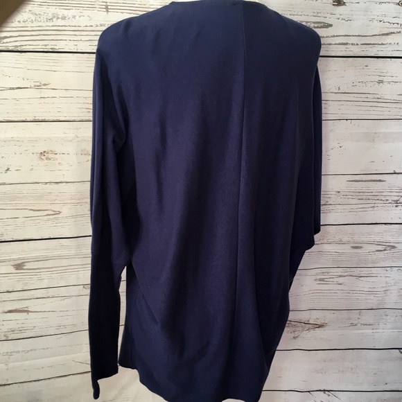 😎Oversize blue dolman sleeve open jacket/cardigan - Picture 5 of 7