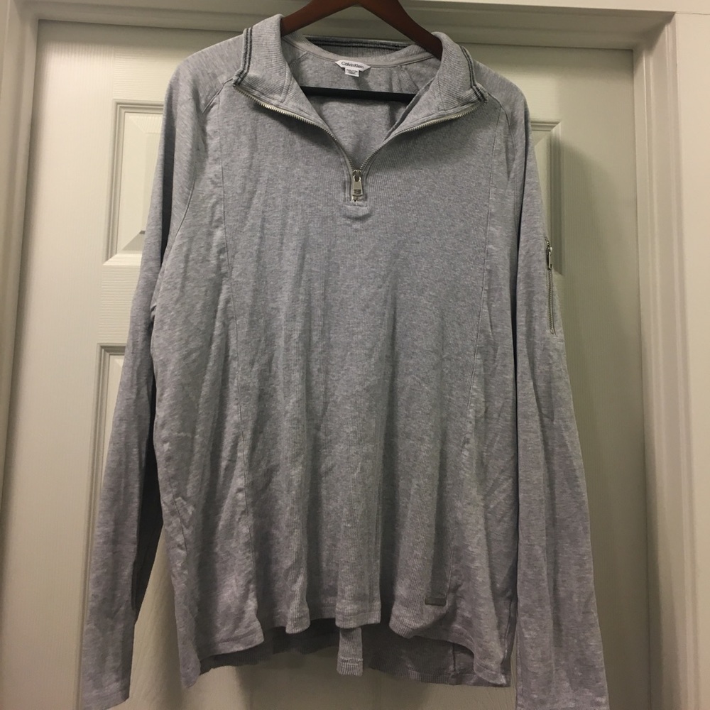 Men's Calvin Klein Quarter Zip long sleeve shirt