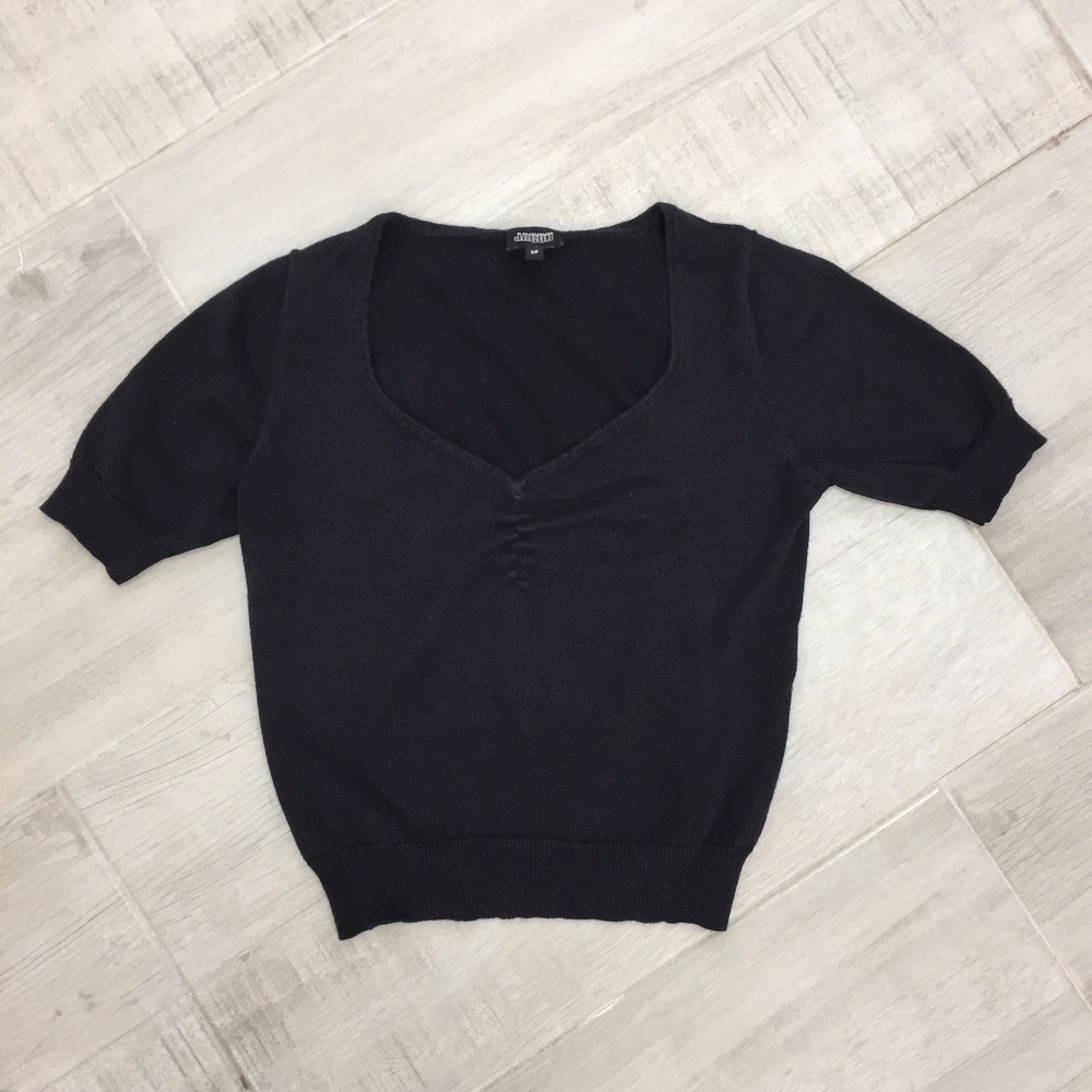 Black Sweater Blouse